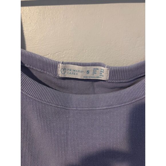 Primark Lavender Ribbed Spaghetti-strap Crop Tank – Women’s Small, Soft Stretch - Picture 3 of 3